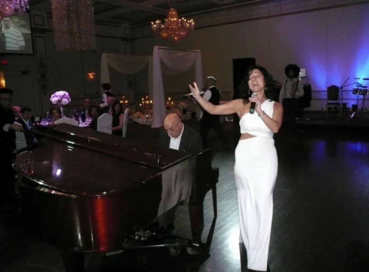 Anahit performing at a ballroom event